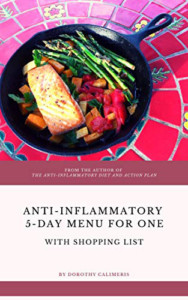 The Anti-Infammatory 5 Day Menu For One book cover.