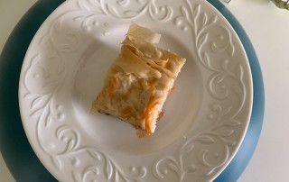 Greek vegan custard pie