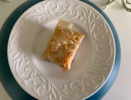 Greek Vegan Custard Filo Pie
