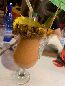 A fruity drink at Victory Cafe in Athens