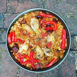 image of paella in the pan